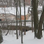 Усадьба Тышкевичей: арочный мост (Логойск), январь 2013